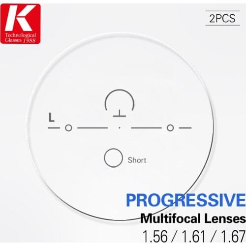 1.56/1.61/1.67 (ADD +0.25UP) Progressive Multifocal Lenses Optical Prescription Myopia Hyperopia Resistance Short Middle Far Len