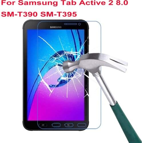 9H Tempered Glass Screen Protector For Samsung Galaxy Tab Active 2 8.0 Inch Tablet Film T390 T395 Bubble Free HD Protective Film