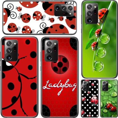 Seven-Star Ladybug Silicone Cover For Samsung Galaxy A01 A11 A12 A21 A21S A31 A41 A42 A51 A71 A81 A91 UW Phone Case