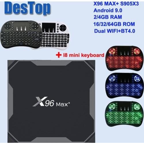 X96 MAX Plus Android 9.0 TV BOX 4GB 64GB 32GB Amlogic S905X3 2GB 16GB 8K Video Player Wifi Youtube HD Netflix 1000M X96 MAX X3