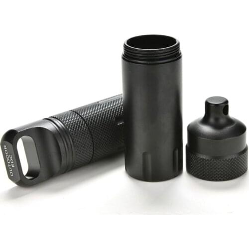 Outdoor Waterproof Bottles Emergency First Aid Survival Pill Bottle Camping EDC Tank Box For Emergency