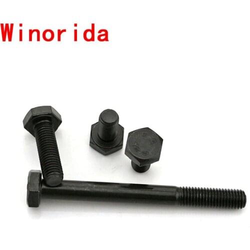 12.9 Grade Hex Head Screw Alloy Steel High Strength Hex Head Half Tooth Bolt M5 M6 M8m10 5PCS
