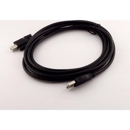 10pcs USB 2.0 A Male to B Male Printer Adapter Cable with Screw Panel Mount Hole 3M