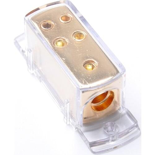 1x 4AWG to 4x 8AWG Car Audio Power/Ground Cable Splitter Distribution Block