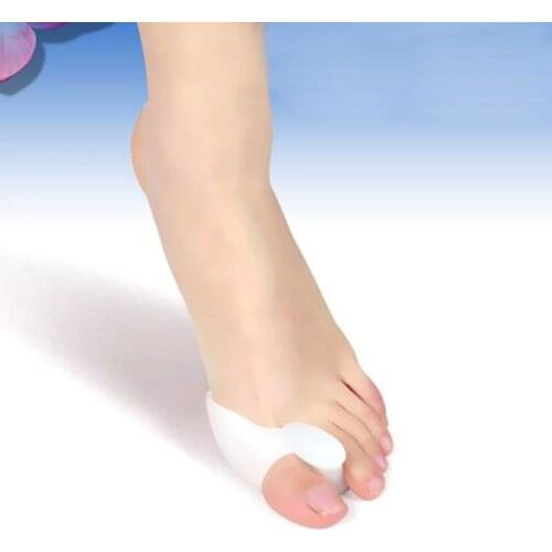NEW 2pcs Silicone Gel Foot Toe Orthotast Thumb Valgus Protector Bunion Adjuster Pain Relief Straighten Bent Toes