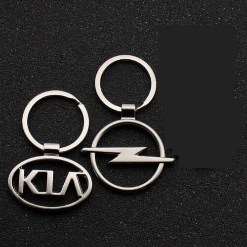 3D Metal Alloy Car Styling Emblems Keychain Key Rings For KIA Toyota Honda Peugeot Mazda Suzuki Chevrolet Opel Volvo Accessories