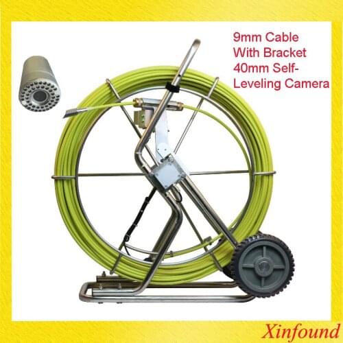 42Pcs Leds 40mm and 30 Leds 50mm Self-Leveling Camera Head 30-120m 9mm Cable Pipe Video Inspection Camera Drain Sewer Borescope