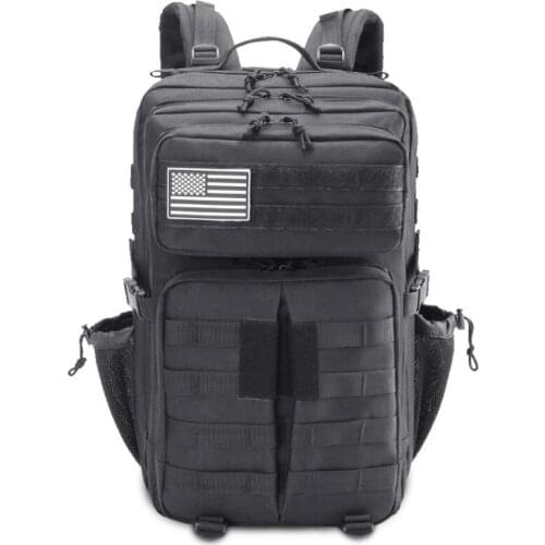 45L Military Tactical Assault Pack Backpack 900D Army Molle Waterproof Large Rucksack for Outdoor Hiking Camping Climbing