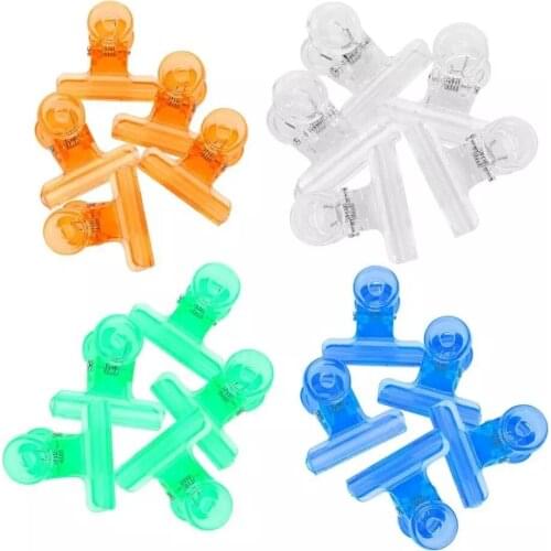 5pcs 4 Colors Professional C Curve Nail Extension Clips Multi-functional Plastic Nail Art Tool Accessories Manicure Pincer Tool