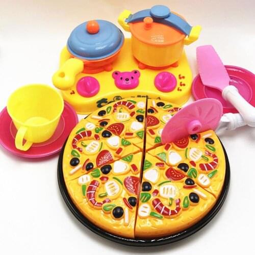 6/9Pcs Children Kids Pizza Cutting Kitchen Cooking Pretend Role Play Toy Set