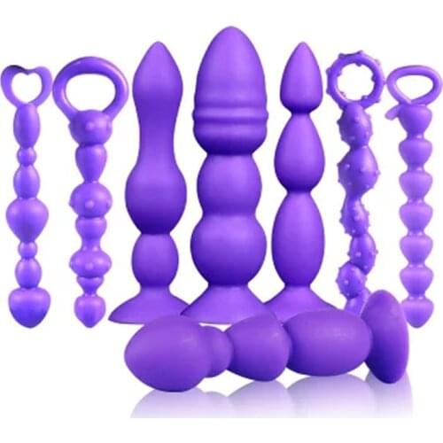 Anal Plug Combination Silicone Erotic Adults Product for Masturbation G Spot Butt Plug Stimulate Orgasm Massage Dildo Sex Toy