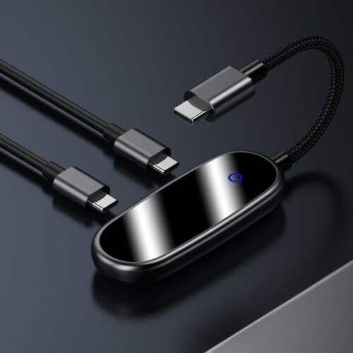 Audio adapter Type-C Digital Audio Adapter USB-C Headphone Adapter Type-C To Dual Type-C Plug and Play Type-C Audio Adapter