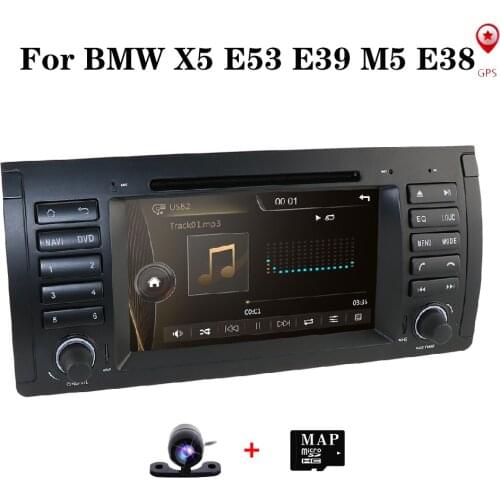 Car multimedia player 7"Double 2Din fit BMW E39 E53 5 Series X5 M5 Car Radio GPS Nav DVD Stereo Player USB RDS DAB CANBUS MAP SD