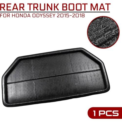 Car Floor Mat Carpet Rear Trunk Anti-mud Cover For Honda Odyssey 2015 2016 2017 2018