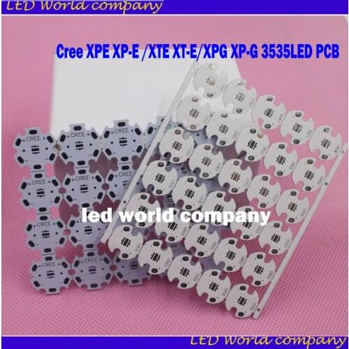 Cree XPE XP-E /XTE XT-E/XPG XP-G 3535LED PCB Aluminum board 20mm 16mm For DIY LED Light