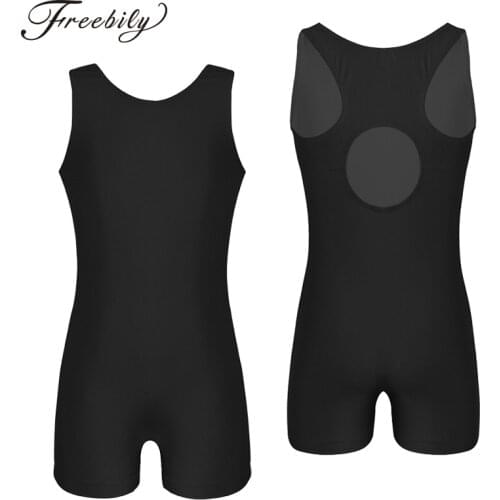 Kids Girls Professional Gymnastics Leotard Sleeveless Ballet leotards for girls Sports Jumpsuit Unitard Child Practice Dancewear