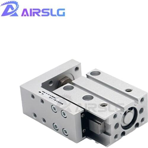 HLH20 Rail cylinder precision pneumatic slide guide rod cylinder linear side rail HLH *5S *10 -15 -20-25-30-40-50-60 S HLH20-25S