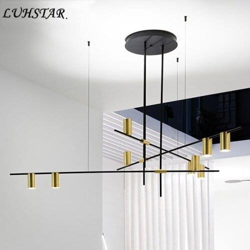 Nordic Modern Iron LED Chandelier Lighting Modern Simple Home Decor Lustre Living Room Dinning Room Kitchen Chandeliers Ceiling