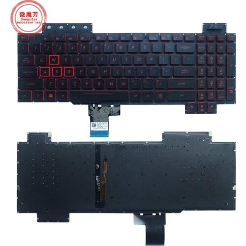 English Backlit keyboard for Asus TUF Gaming FX505 FX505G FX505D FX505GD FX505GE FX505GM FX505DY FX505DV fx505dt US laptop