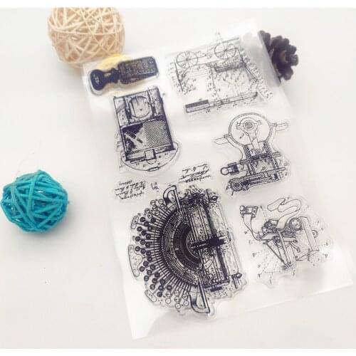 11*16CM Printing Machine Transparent Seal Clear Stamps Silicone Seal Roller Stamps DIY Scrapbook Album / Card Christmas Wedding