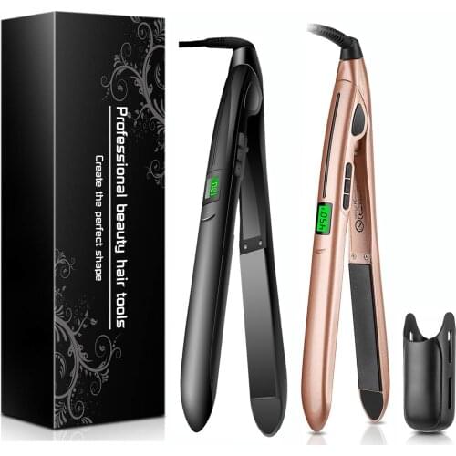 Hair Curler & Hair Straightener 2 In 1 Flat Iron Professional Curling Iron Hair Crimpers Rollers Machine Looper Hairstyling Tool