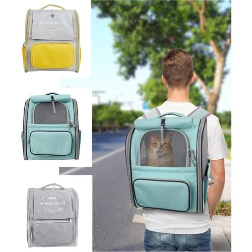 Portable Pet Bag Comfortable And Breathable Go Out And Carry Cat Bag Wear-resistant And Durable Foldable Shoulder Pet Backpack
