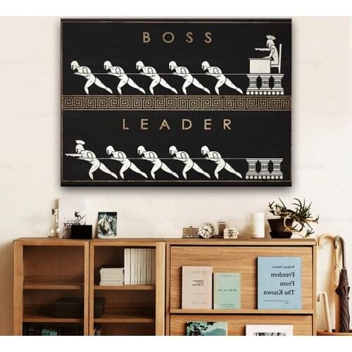 Leaders Poster Boss Canvas Painting Nordic Poster Black Wall Pictures For Living Room Decoration Art Wall Painting Drop Shipping