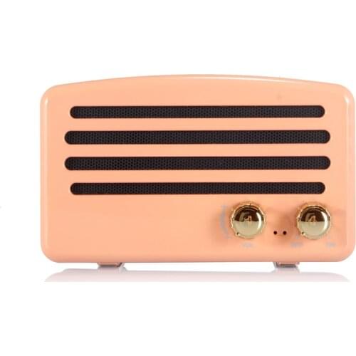 RHX T5 Portable Bluetooth Speaker FM Radio Wireless T5 Retro mini Speaker Soundbar with TF Card USB Built in HD Microphone