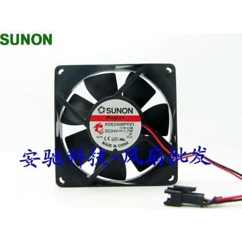 For Sunon KDE2408PKV1 80mm 8cm DC 24V 1.7W 8020 8cm 80mm axial inverter fan