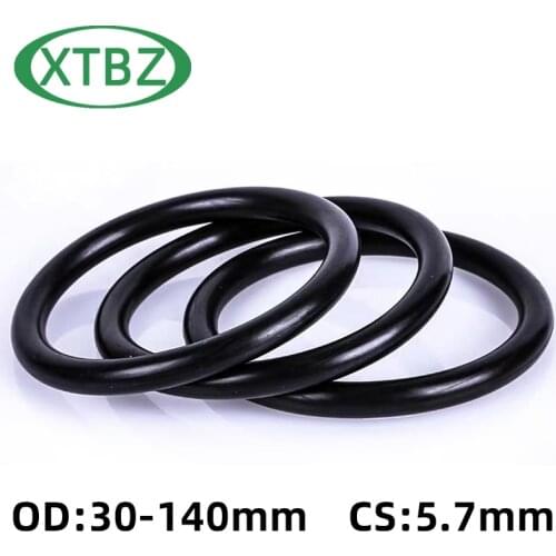 O-Ring CS 5.7mm OD30-140mm NBR Rubber Oil Seal Automobile Gasket