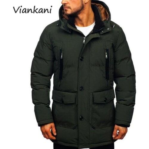 Viankani Men's Long Parkas