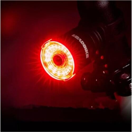 Leadbike Bicycle Smart Auto Brake Sensing Light IPx6 Waterproof LED Charging Cycling Taillight Bike Rear Light Accessories
