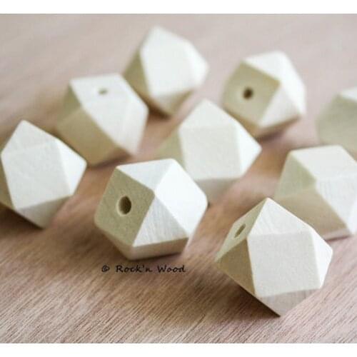 12mm 100pcs Natural Faceted Wooden unfinished geometric Spacer Beads For Jewelry making Handmake DIY Accessory MT0212/12
