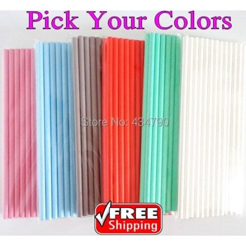 200pcs Pick Your Colors Solid Plain Paper Straws for Party,White Black Lilac Pink Red Grey