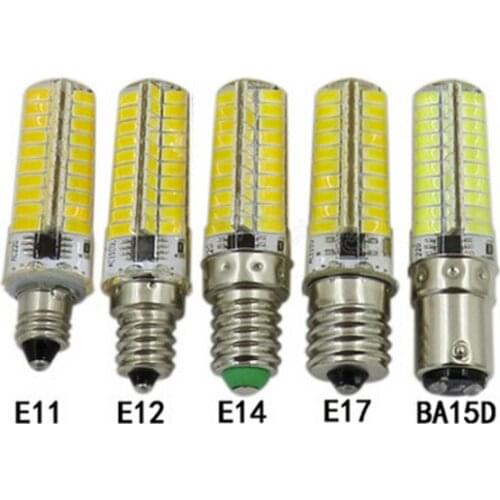 5PCS dimmable LED E11 110v E17 220v BA15 110v E14 B15 110V led E17 110V LED BA15D 220v led e12 High Power dimming 5730 80smd