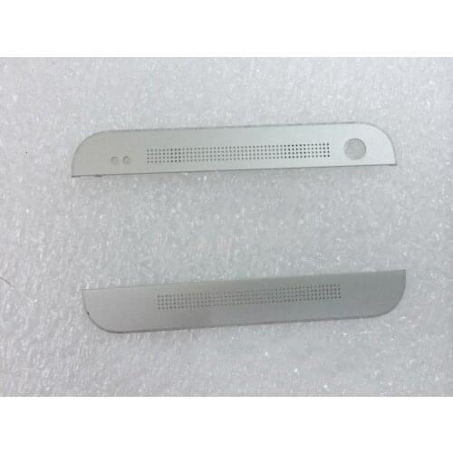 Silver New Ymitn Front Top Bottom Housing aluminum Cover Case Camera glass lens For HTC ONE M7 801s 801n 801e Replacement