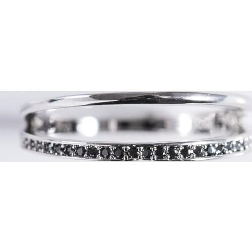 CAOSHI Fashion 2 Layer Open Mouth Design Rings Inlaid Mini Cubic Zirconia High Quality Womens Jewelry Dating Gift Wholesale