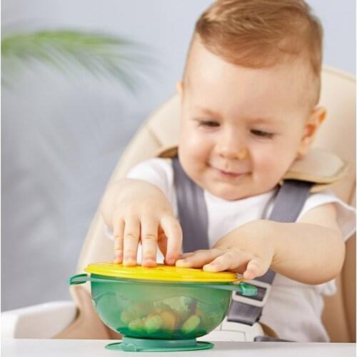 New arrival childrens suction cup, straw bowl, anti-splashing baby food supplement feeding tableware baby
