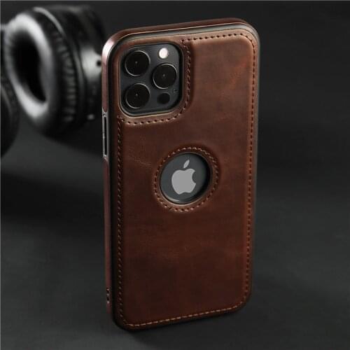 Business Soft PU Leather Phone Case For iPhone 11 12 Pro Max XR XS Max X 7 8 Plus 12Mini Slim Shockproof Luxury Back Cover