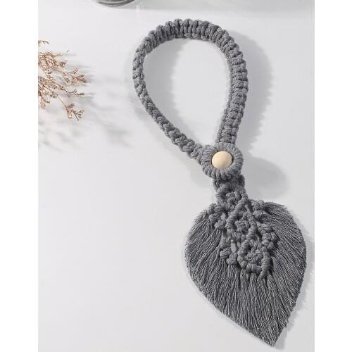 Decorative Curtain Straps Knitted Curtain Rope Holdbacks Cotton Braided Curtain Tieback Fashionable Drapery Holder Exquisite
