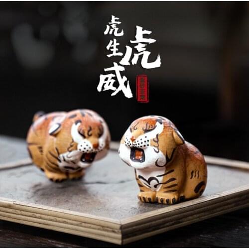 Two 】 yixing undressed ore purple sand tea accessories play tea pet furnishing articles and powerful