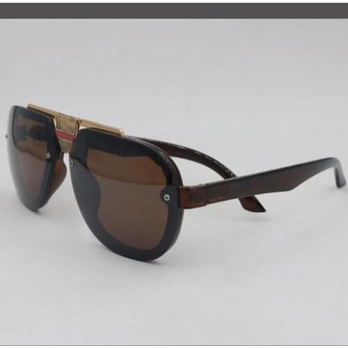 European and American fashion sunglasses Classic glasses with brown tea lenses