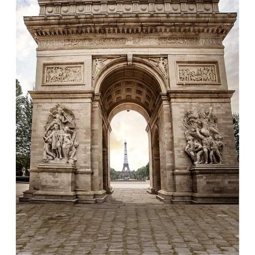 Photographic Camera Backdrop 5x7 Eiffel Tower Backdrops For Photo Studio Real Palace Background For Wedding Photo Shoots