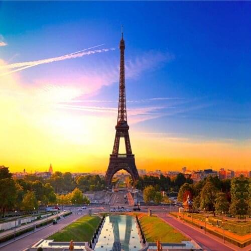 Photo wallpaper Romantic modern design Paris Tower background wall paper murals custom high quality wallpaper
