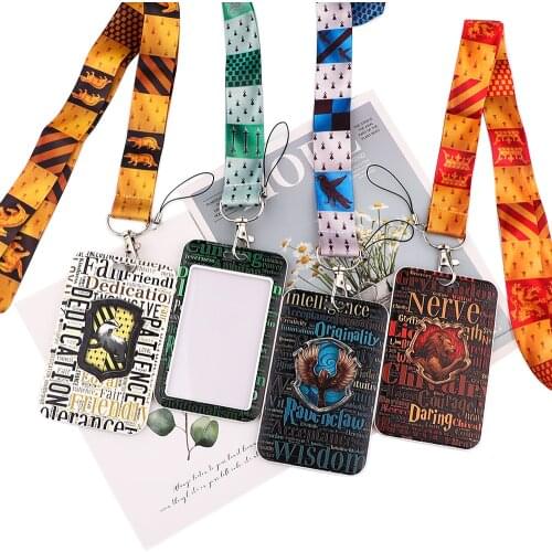 JY161 Cartoon Magic Academy Animals Key lanyard Car Keychain ID Card Pass Gym Mobile Phone Badge Key Ring Holder Jewelry