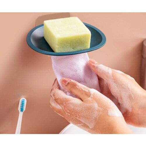 Toilet Soap Box with Leaky Drain Soap Holder Bathroom Free-perforated Soap Tray Soap Dish Soap Box Shower Storage Tray