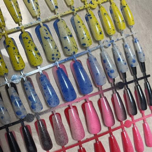 Square False Head Nails Press On Nails Top Forms for Nails Coffin Nail Tips Nails Fake Manicure Reusable False Nails With Glue