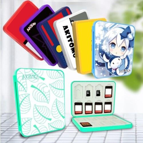 Cute Game Card Case For Nintendo Switch/Switch Lite/3DS Game Cards Carry Storage Box Memory SD Card Accessories
