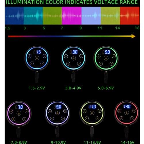Mini LCD Tattoo Digital Power Supply Colorful US Plug for Tattoo Machine