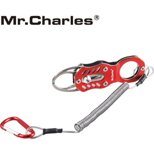 Mr.charles 304 stainless steel fish grip pliers-red 120mm Control fish pliers